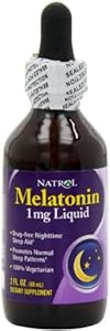 Natrol Melatonin 1mg Liquid, 2 Fluid Ounce (Pack of 4)