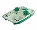 Sun Dolphin Sun Slider Adjustable 5 Seat Pedal Boat With Stainless Steel Package (Cream/Teal)