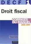 DECF 1 Droit fiscal : Corrig�s du manuel