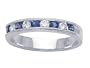 0.50 (1/2) cttw Karina B(tm) Genuine Sapphire Band LIFETIME WARRANTY