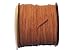 Genuine Split Suede Leather Lace Cord 3mm Light Brown 5 Yards