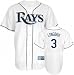 Evan Longoria Jersey: Adult 2010 Majestic Home White Replica #3 Tampa Bay Rays Jersey