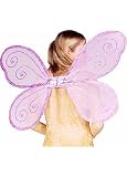 Pink & Hotpink 4 Piece Flower Fairy Princess Costume Set. Includes Tutu, Wings, Wand and Flower Halo