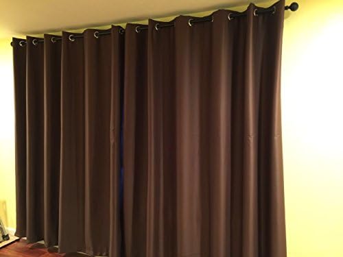 Blackout Curtain Drapery Width 59" Length 91" Grey