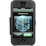 Apple iPhone Aircraft Aluminum Metal Case - Bundled with Full Frontal Touch Screen Protector Shield - Available in 3 Color Choices, BLACK+PROTECTOR