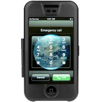 Apple iPhone Aircraft Aluminum Metal Case - Bundled with Full Frontal Touch Screen Protector Shield - Available in 3 Color Choices, BLACK+PROTECTOR