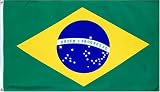 Brazil National Country Flag - 3 foot by 5 foot Polyester (New)