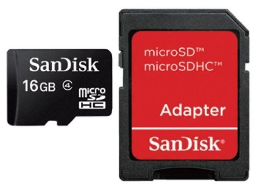 SanDisk microSDHC������ 8GB (SD�Ѵ������ץ�����°) Class4 SDSDQ-016G-J35A