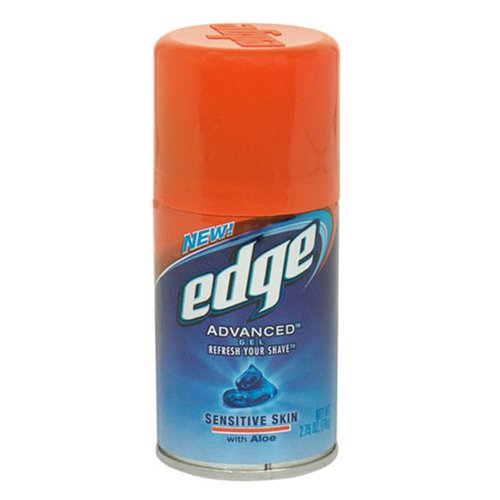 Edge Advanced Shave Gel for Sensitive Skin with Aloe, 2.75 oz (78 g)