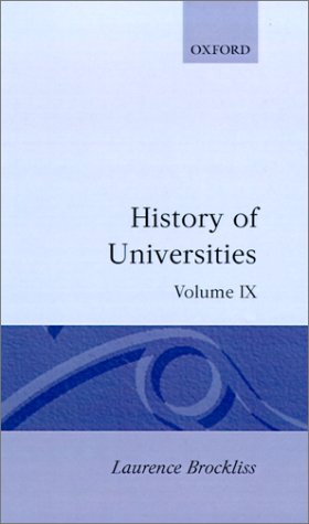 History of Universities: Volume IX: 1990: Vol 9 (History of Universities Series)