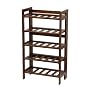 Winsome Wood Foldable Wine Rack, Walnut