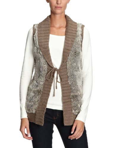 VERO MODA Damen Weste 10069231, Gr. 42 (XL), Beige (HEMP SAND) Preisvergleich