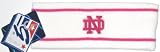 Notre Dame Fighting Irish NCAA Women's White and Pink Stripe Knit Headband