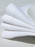 Classic white pure linen napkins