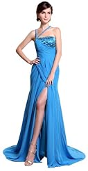 Short Halter Chiffon Beaded Prom Dress 