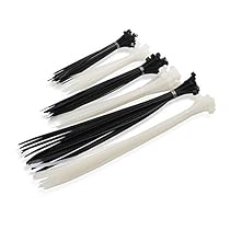 Cable Matters (Combo Pack) 200 Self-Locking 6+8+12-Inch Nylon Cable Ties in Black & White
