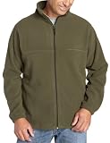 Woodlake Mens Full Zip Solid Fleece Jacket