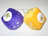 MINNESOTA VIKINGS Team Logo Pair of FUZZY DICE