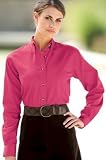 Long Sleeve Twill Dress Shirt for women