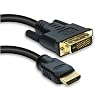 High Quality HDMI-DVI 18+1 polig  Stecker vergoldet Verbindungskabel 2,0m