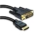 High Quality HDMI-DVI 18+1 polig  Stecker vergoldet Verbindungskabel 2,0m