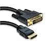 High Quality HDMI-DVI 18+1 polig  Stecker vergoldet Verbindungskabel 2,0m