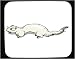 Decorated Mouse Pad with mink, animal