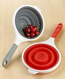 8 Collapsible Silicone Strainer Colander NEW SPACE SAVING DESIGN