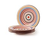 Tabletop Lifestyles 11-Inch Dinner Plate Sedone Stripe, Set of 4