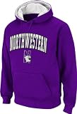 Northwestern Wildcats Arched Tackle Twill Hooded Sweatshirt
