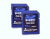 Trade Twin Pack Photo Series 2 x 32GB Class 10 High Speed Secure Digital Memory Card for Panasonic Lumix DMC-FX3 - DMC-FX07 - DMC-FX10 - DMC-FX12 - DMC-FX30 - DMC-FX33 - DMC-FX35 - DMC-FX36 - DMC-FX37 - DMC-FX38 - DMC-FX40 - DMC-FX48 - DMC-FX50 - DMC-FX55 - DMC-FX60 - DMC-FX65 - DMC-FX66 - DMC-FX70 - 