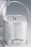 Review Kraftware  / Kraftware 44161 Corduroy - Silver 3 Quart Ice Bucket with Vinyl Cover, Bands and Bale Handle