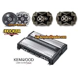 Buy PAIR OF KICKER DS650 6.5 2-WAY SPEAKER, PAIR OF KICKER DS693 6x9 SPEAKER AND A KENWOOD KAC8402... by KENWOOD/KICKER