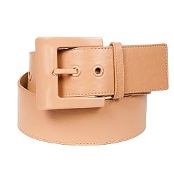 Women's New Classic Brown or Camel Belt 2.25 Inches By Landes