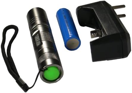 LED Mini Camping Flashlight-Silver Aluminum Alloy-Rechargeable-Waterproof-Tactical-Great for Outdoor Recreation-Hunting-Fishing-Night Time Security-250 lumen of Super Bright Light-Small Enough for Kids to Use-Handy for Home Repairs-1 year Guarantee.