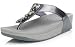 FitFlop Women's Pietra Sandal,Pewter,7 M US