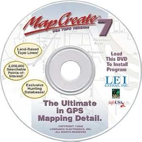 Lowrance MAPCREATE USA 7 Software - Model 95-61 Accessories - GPS