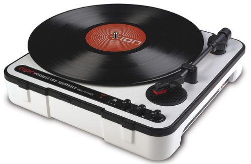 Ion Audio iPTUSB Portable USB Turntable with Software and Built-in Speaker