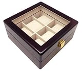 Heiden Premier Cherrywood Watch Box- 6 Watches