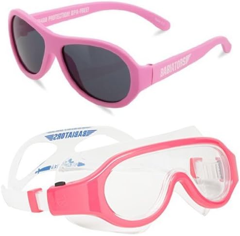 Babiators Sunglasses & Goggles Set, Pink