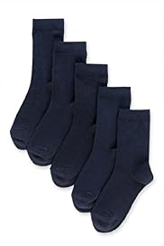 5 Pairs of Freshfeet™ Cotton Rich School Socks