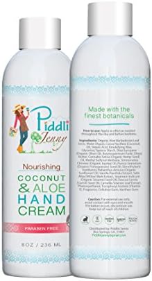 Piddlin Jenny Nourishing Coconut and Aloe Hand Cream (Vanilla, 8oz)