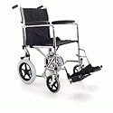 Z-TEC Economy Transfer Chrome Steel Wheelchair