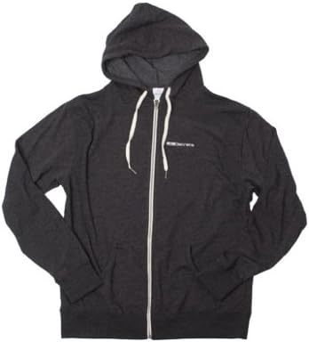 Discrete Byte Full-Zip Hoodie-Charcoal-X-Large