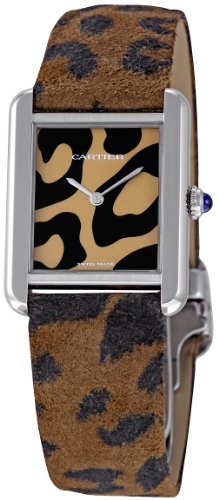 Cartier Women's W5200015 Tank Solo Motif Leather Strap Watch
