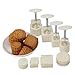 Lost Ocean Mid-Autumn Festival Hand-Pressure Moon Cake Mould with 12 Pcs Mode Pattern for 4 Sets