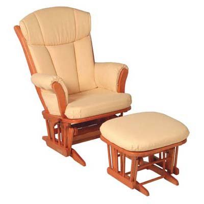 Childrens Toyshop  Toys : Dutailier Penny Chair & Stool Set - White & Beige
