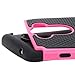 Droid Turbo Case, Moto Droid Turbo Case, E LV Droid Turbo Case Cover - Dual Layer Hybrid Armor Defender Protective Case Cover for Motorola Moto Droid Turbo XT 1254 with 1 Stylus - HOT PINK