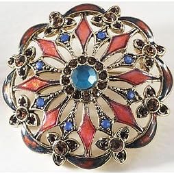 Monet Multi Color Stone Pin MULTI by 