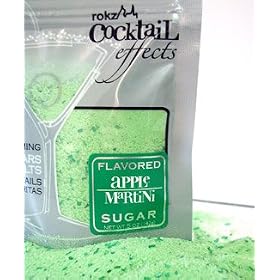 Apple Martini Cocktail Sugar, drink rimmer - 3 pack by Rokz